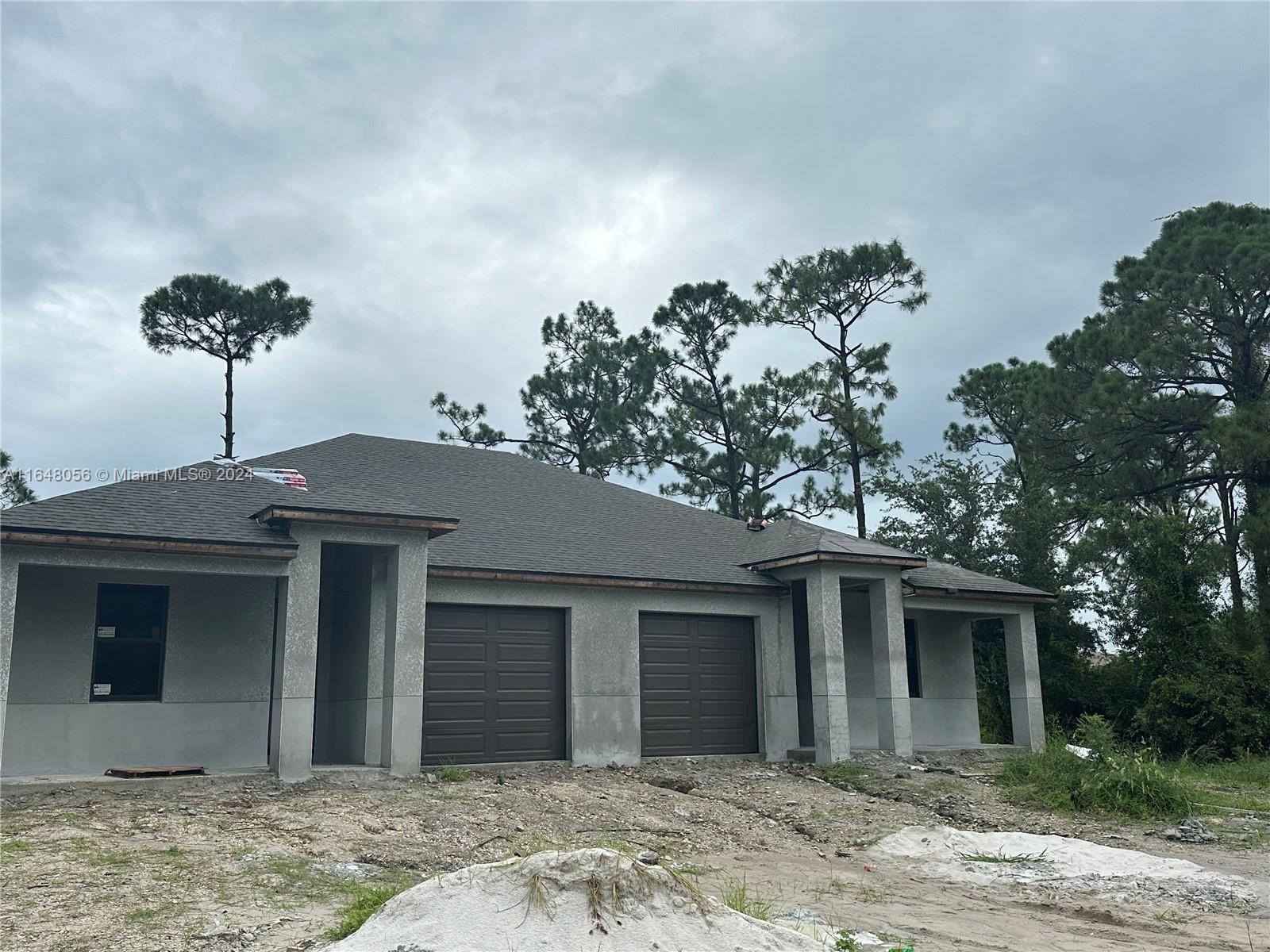 a front view of a house