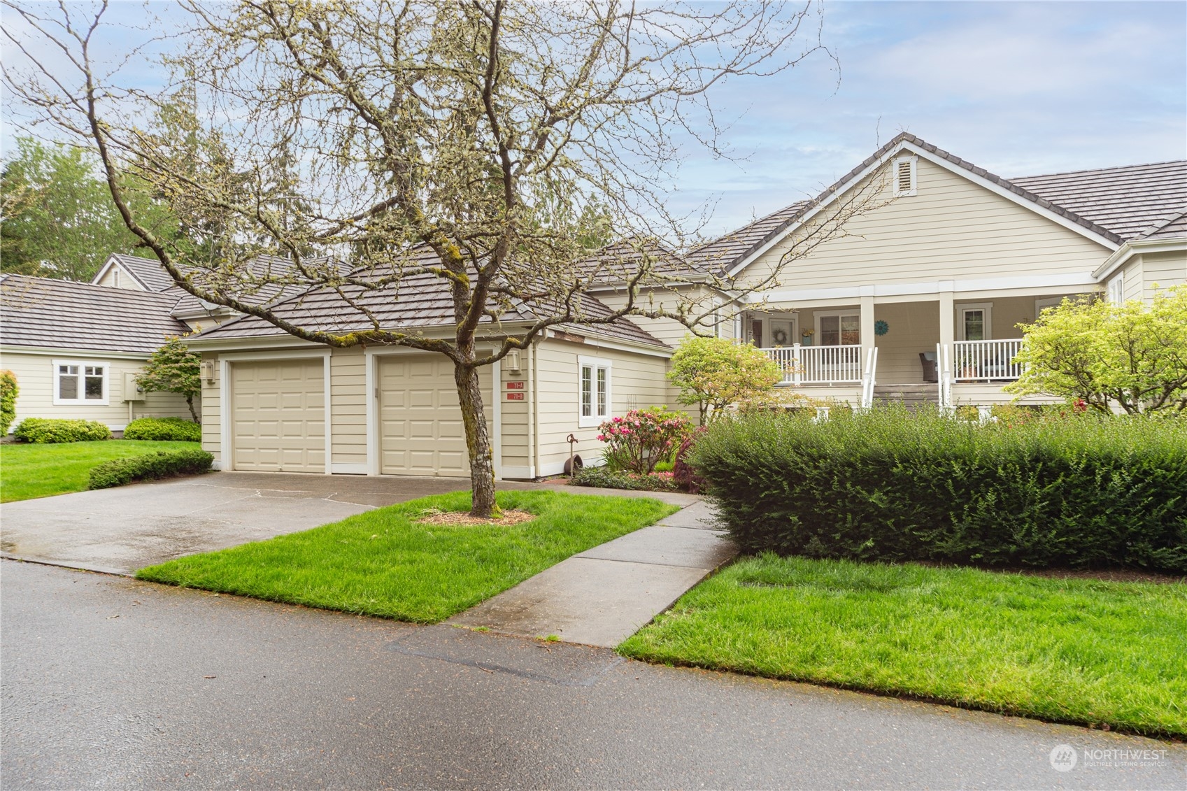 front view of a house and a yard