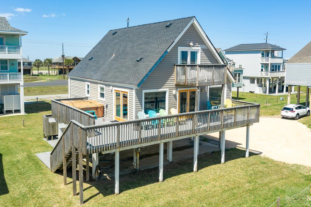 a house view with a garden space