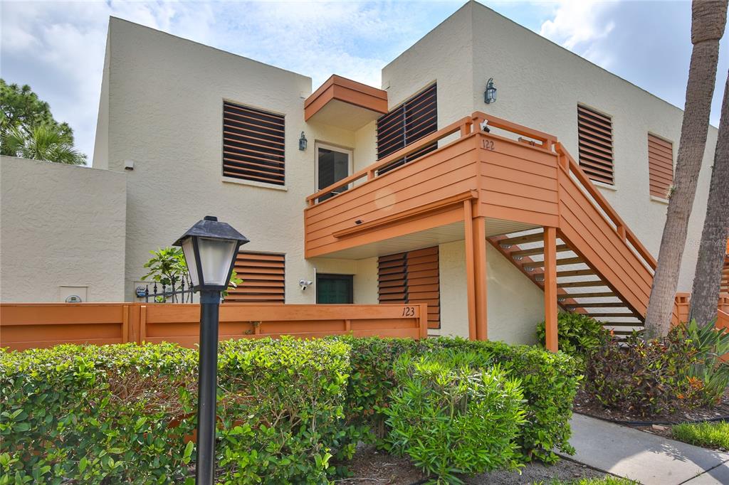 a front view of a house with balcony