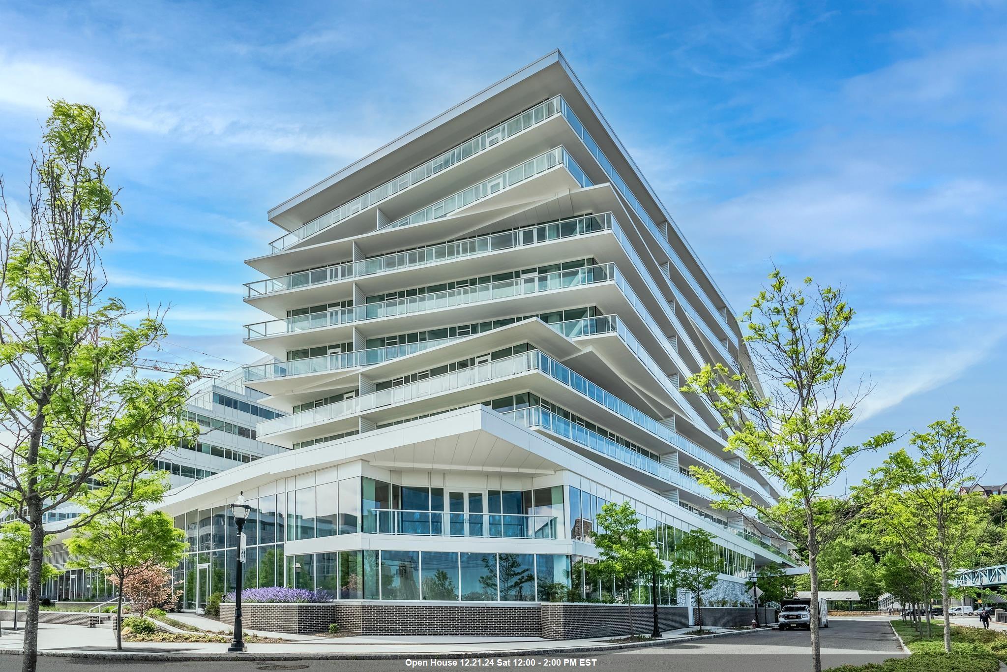 a front view of a building