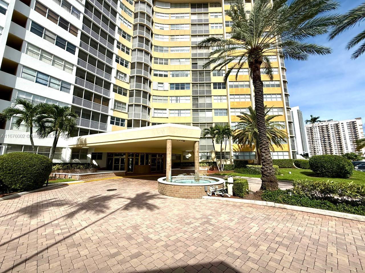 a view of a building with a outdoor space