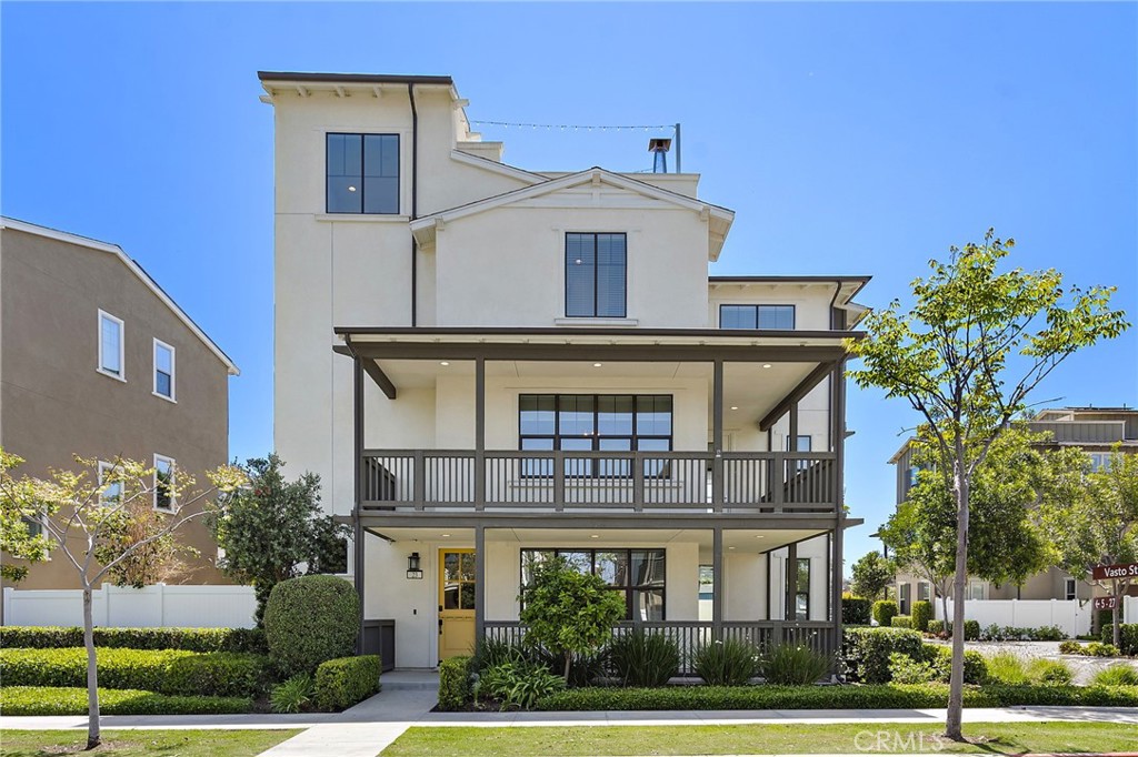 a front view of a house