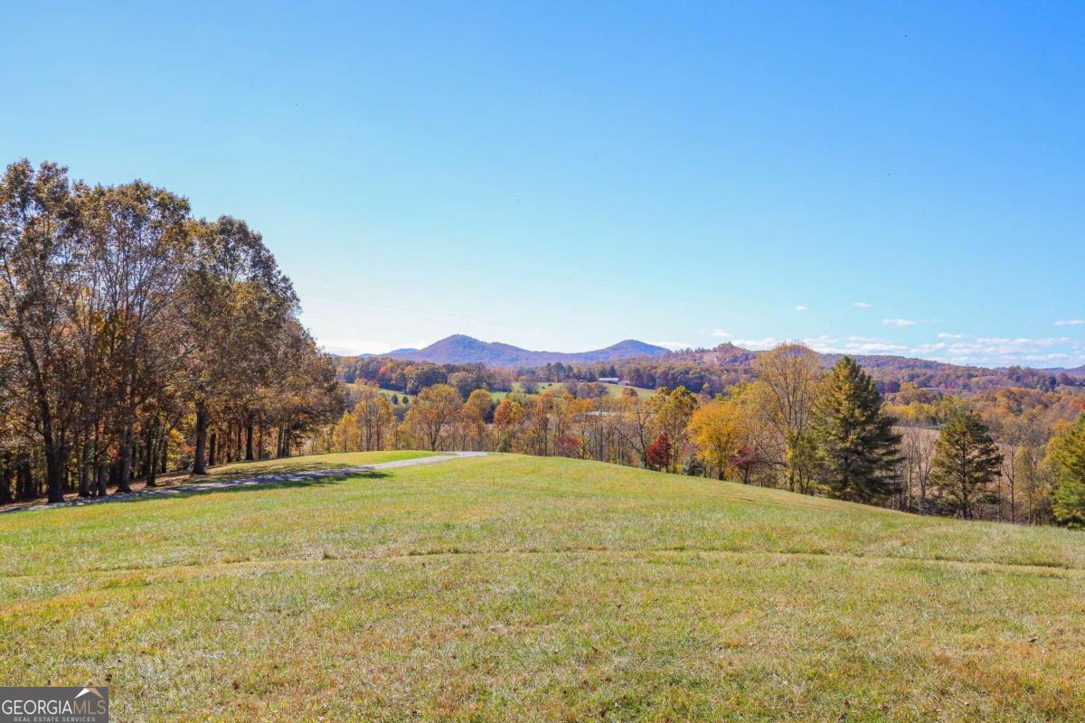 a view of outdoor space with mountain view