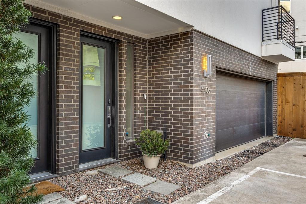 a view of a entryway door front of house