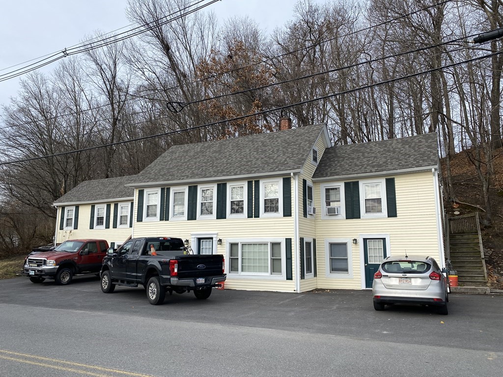 a car parked in front of a house