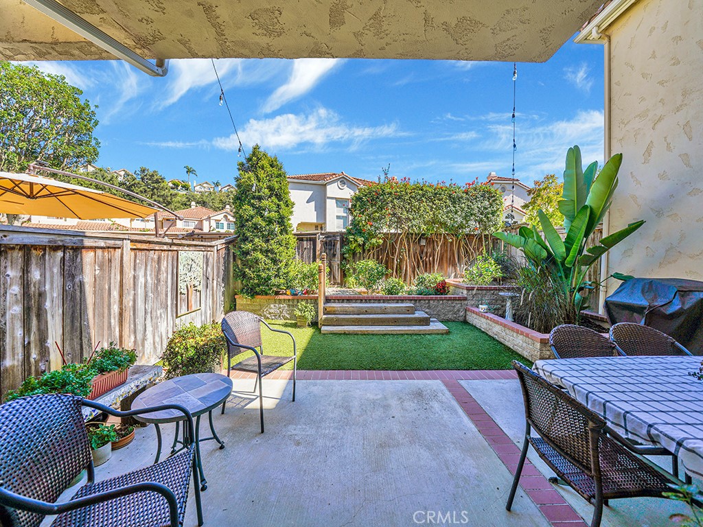 This backyard is easily double the size of most middle units in Vilamoura.