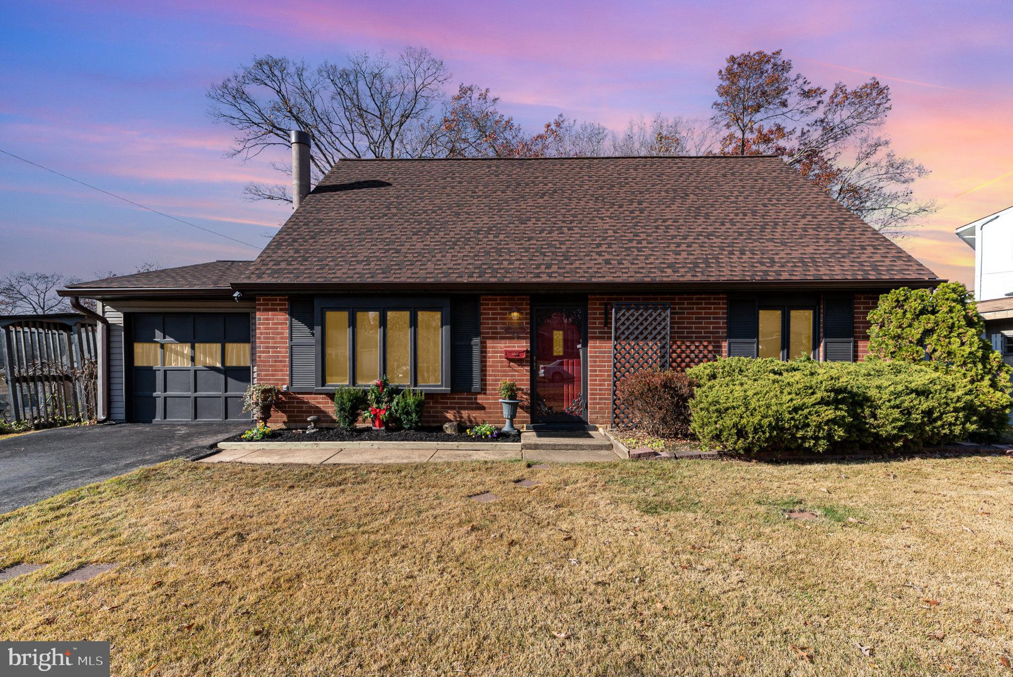 a front view of a house having patio