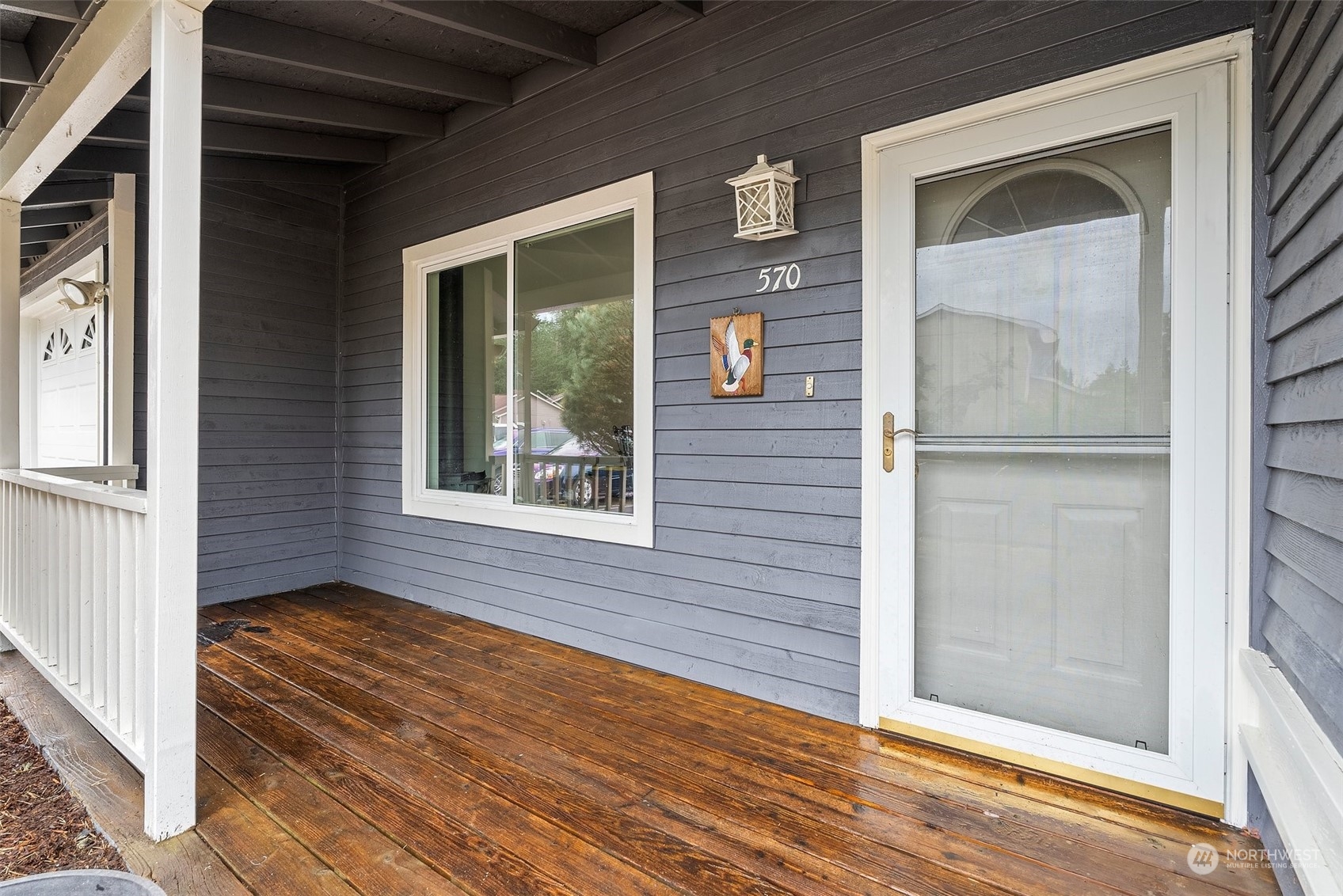 a view of front door of house