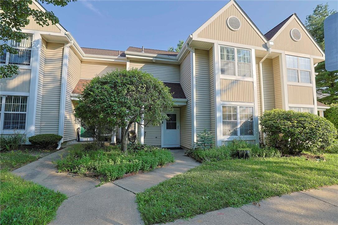 View of front of home with a front yard