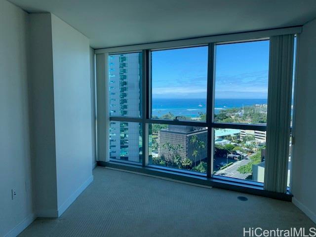 a view of a large window with an outdoor space