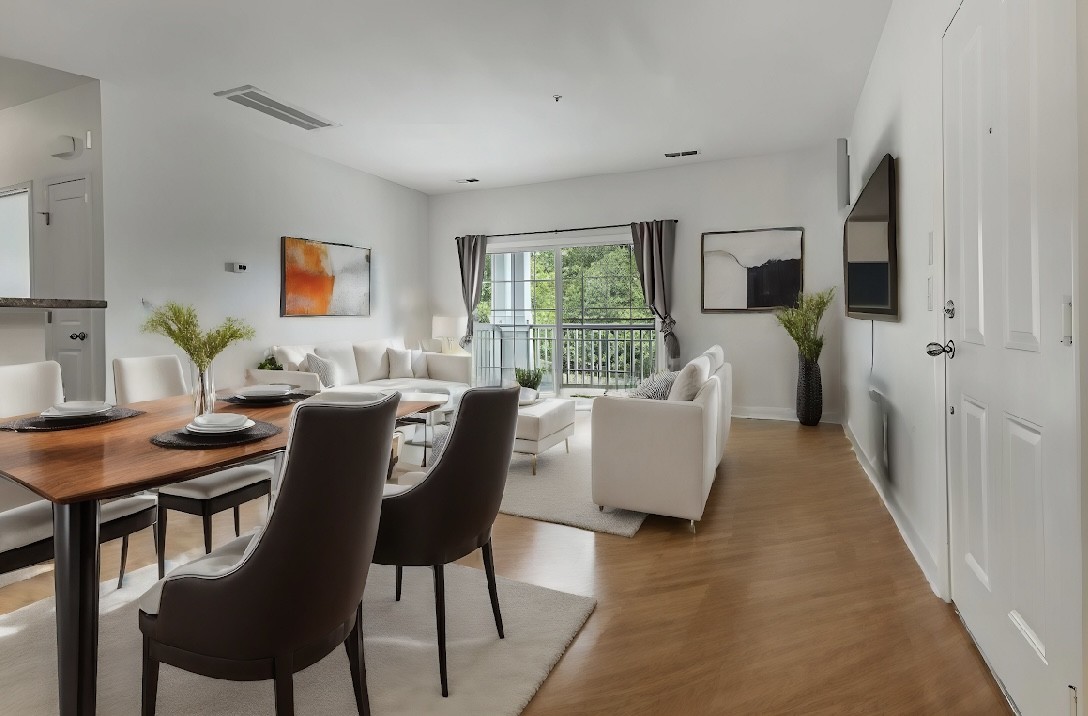 Living Room and Dining Area