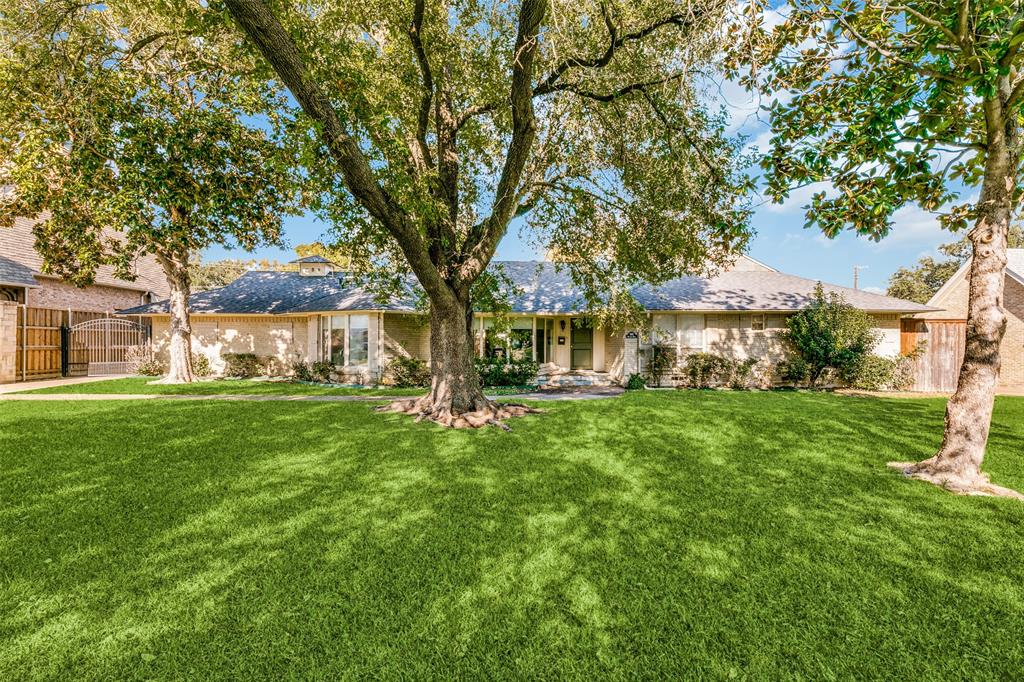 a view of a yard in front of house