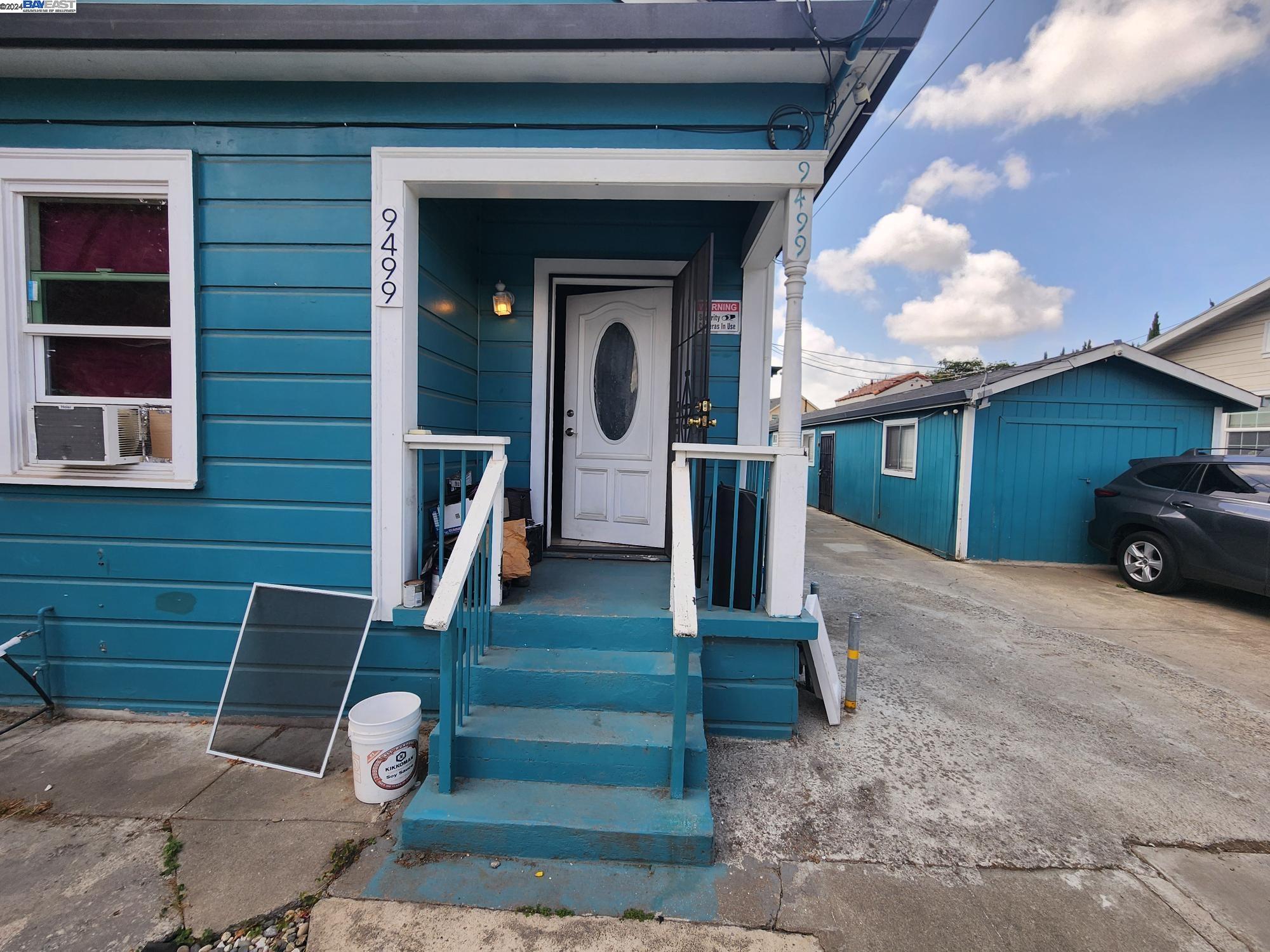 a front view of a house with entryway