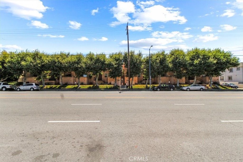 a view of street with cars