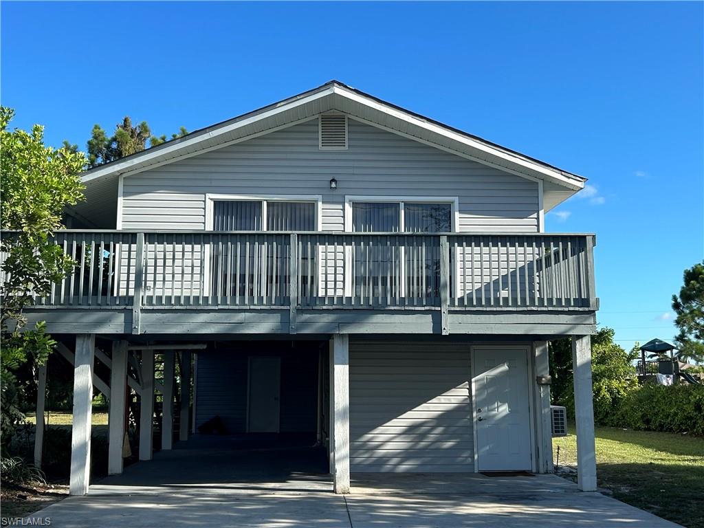 a front view of a house with balcony