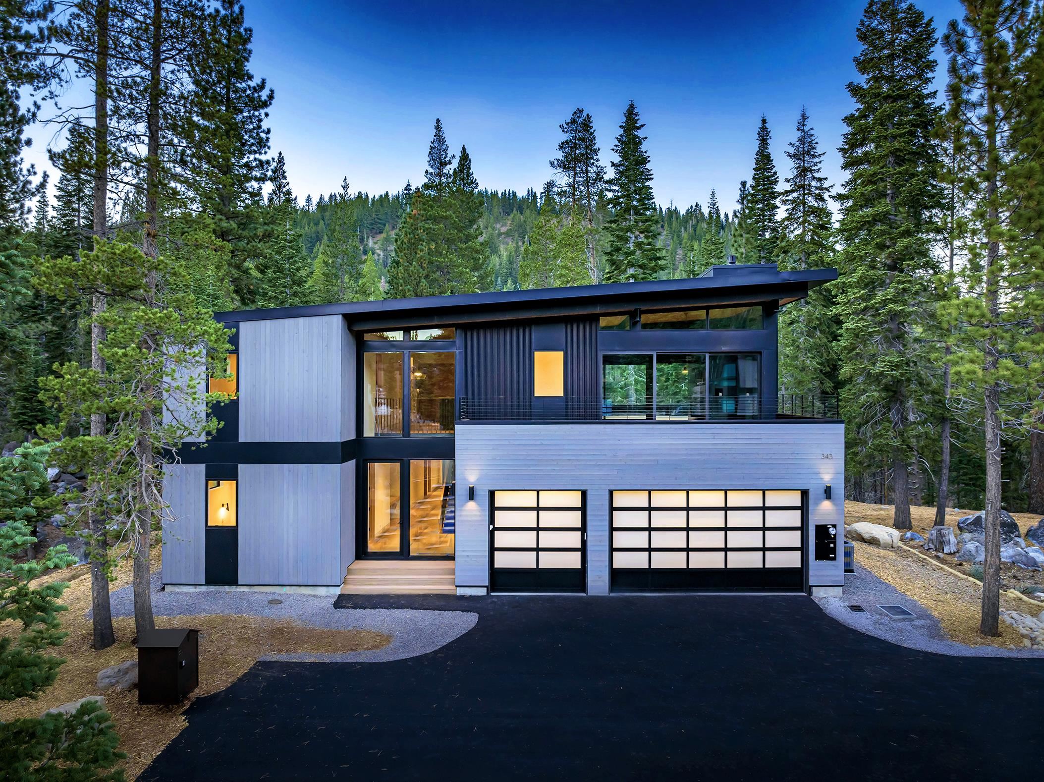 a house view with a garden space