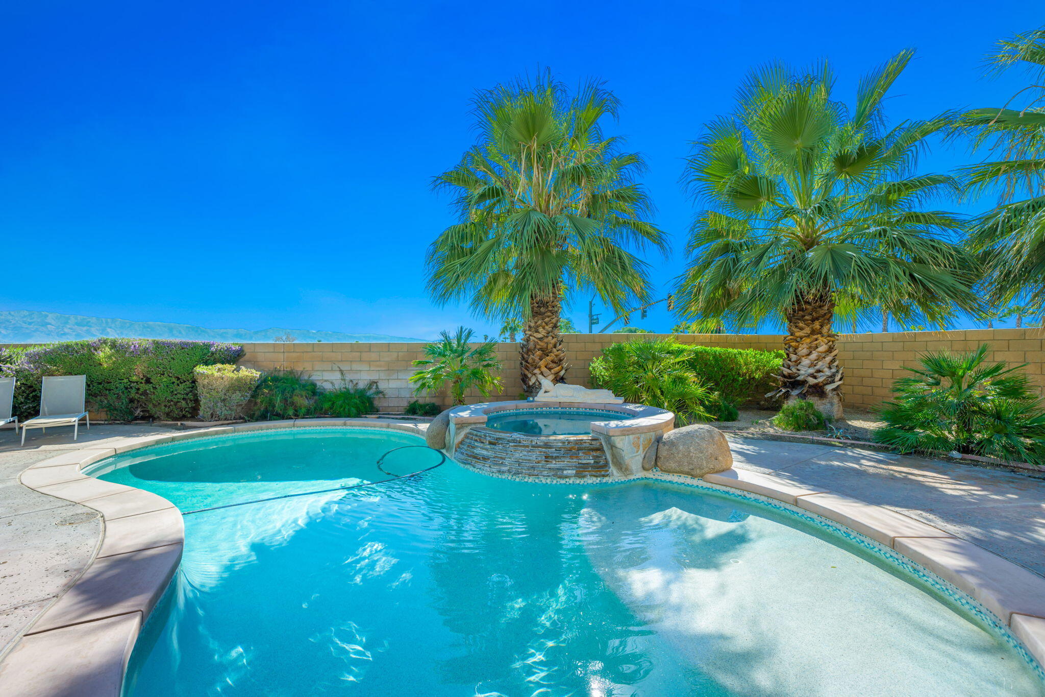 a view of a backyard with a garden