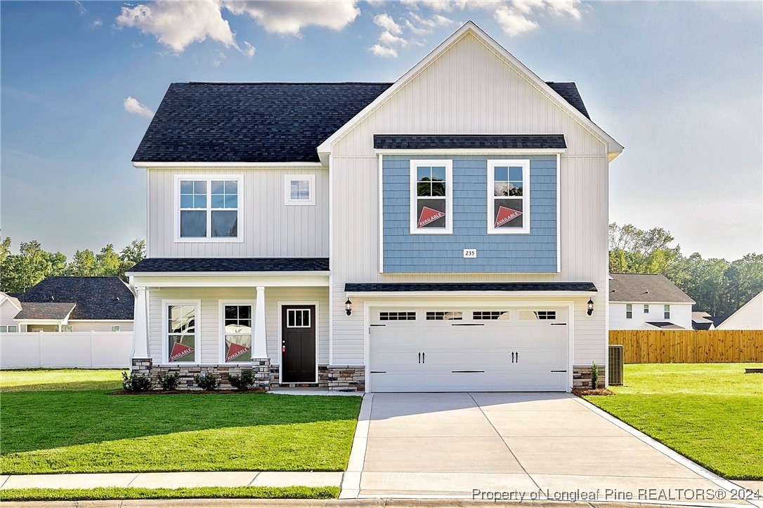 front view of house with a yard