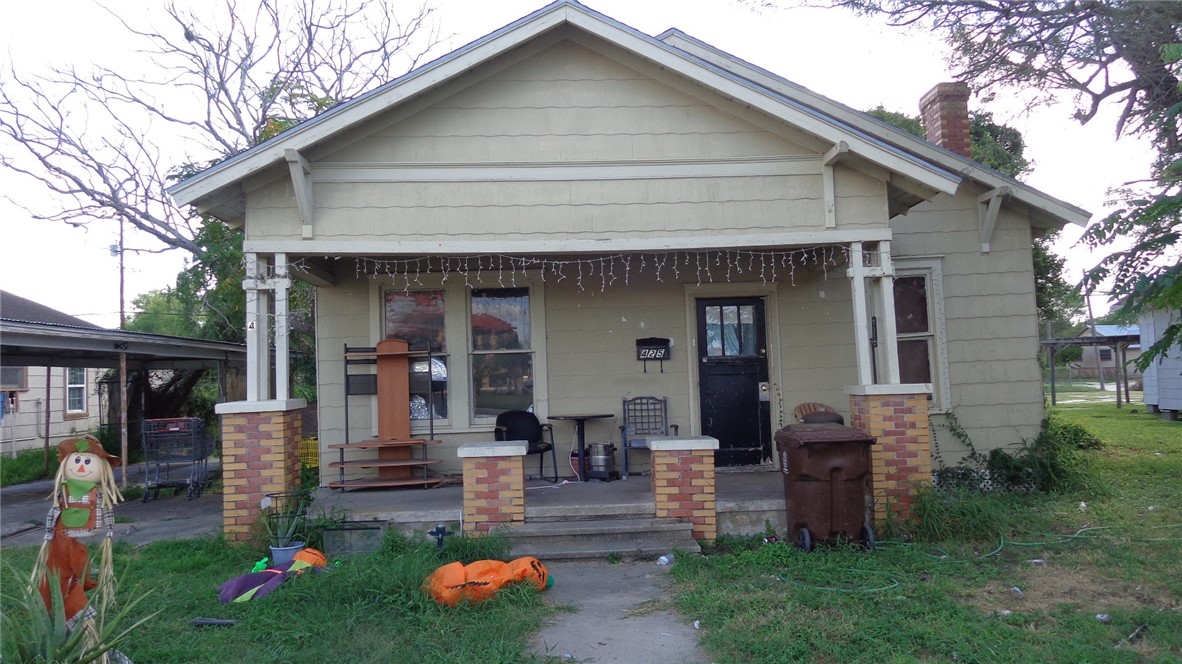 a front view of a house with porch