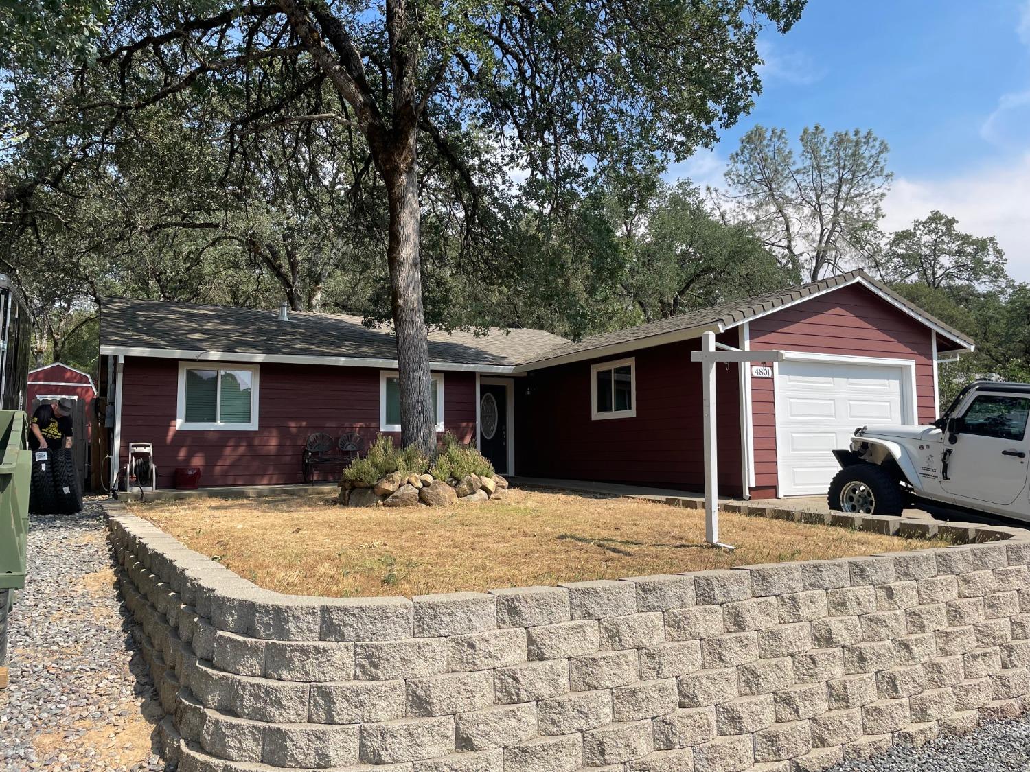 a view of a house with a patio