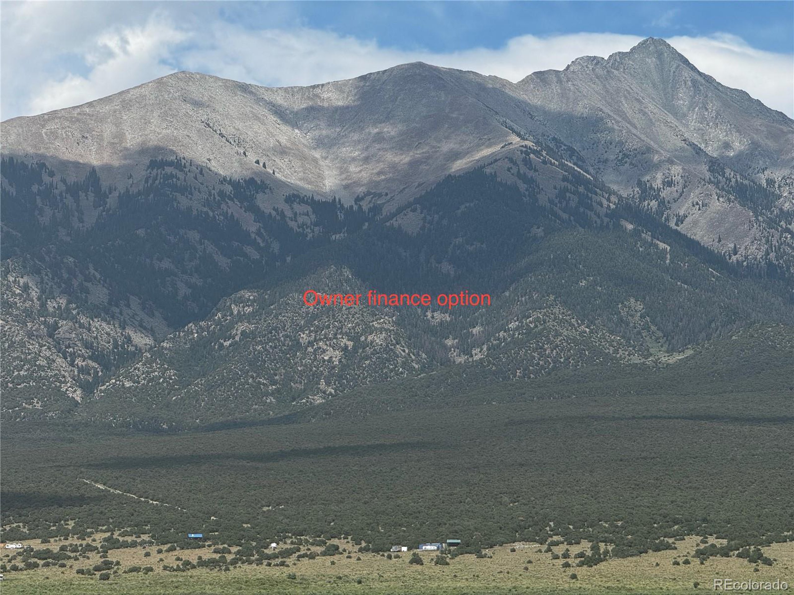 a view of mountains in the background