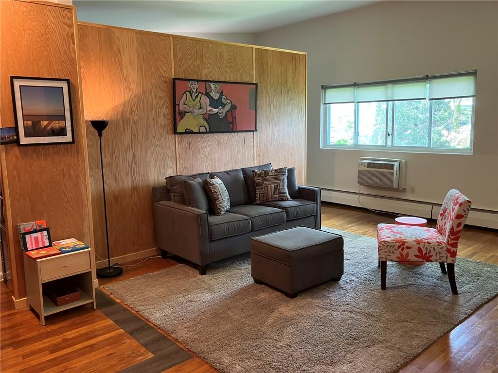 Bright and spacious living room entertainment area