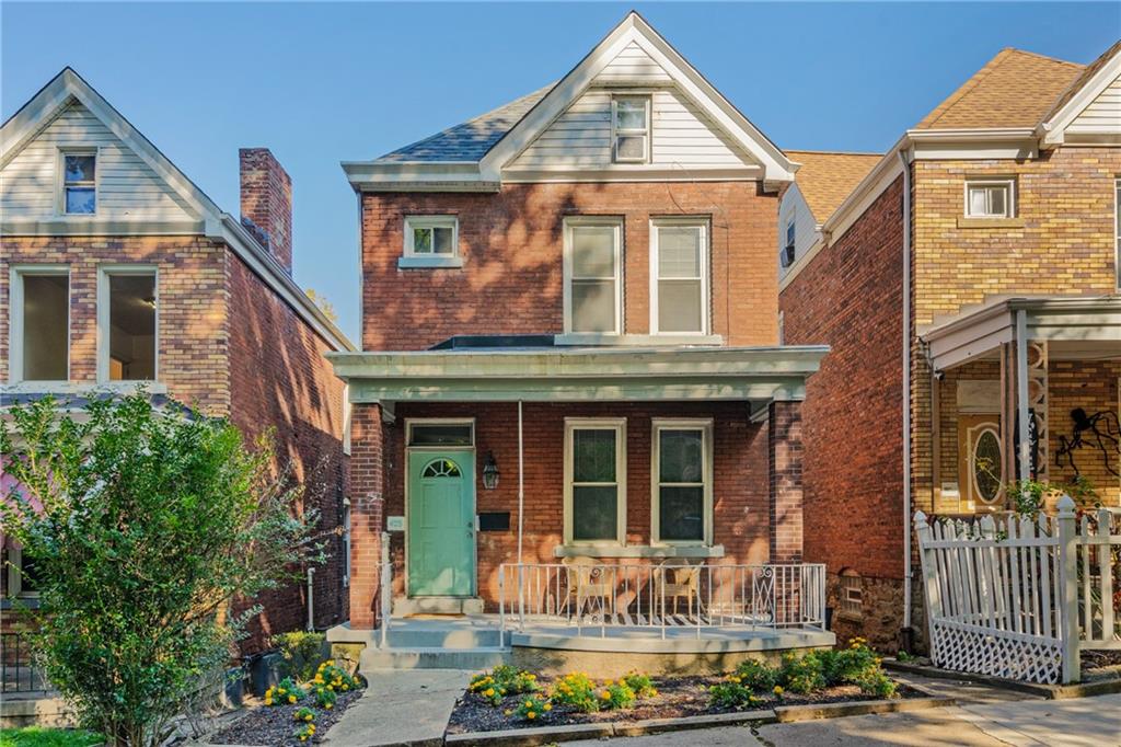 a front view of a house