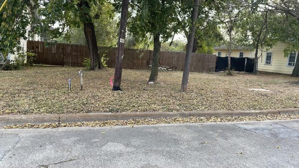 a backyard of a house