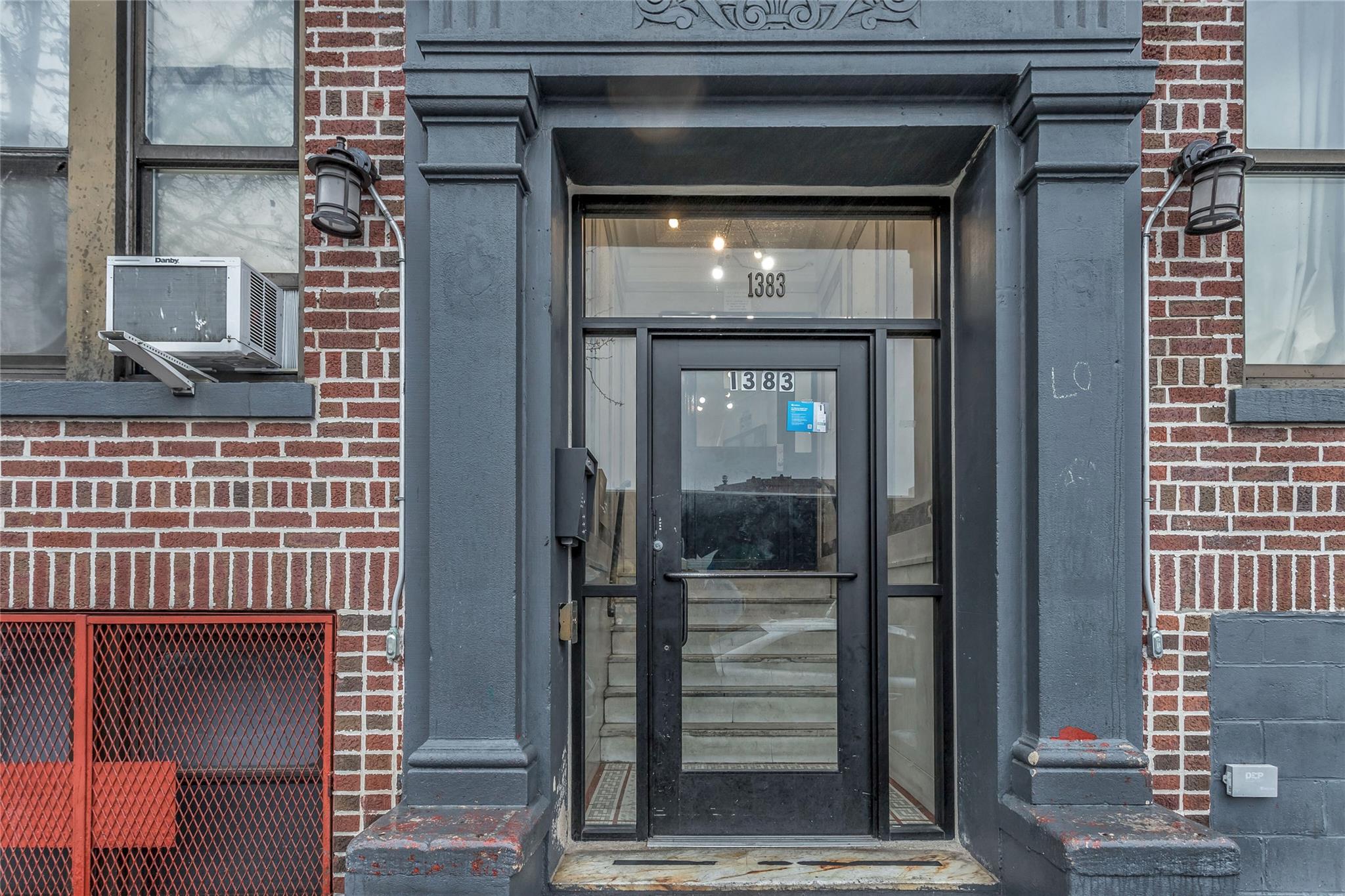 Entrance to property with cooling unit