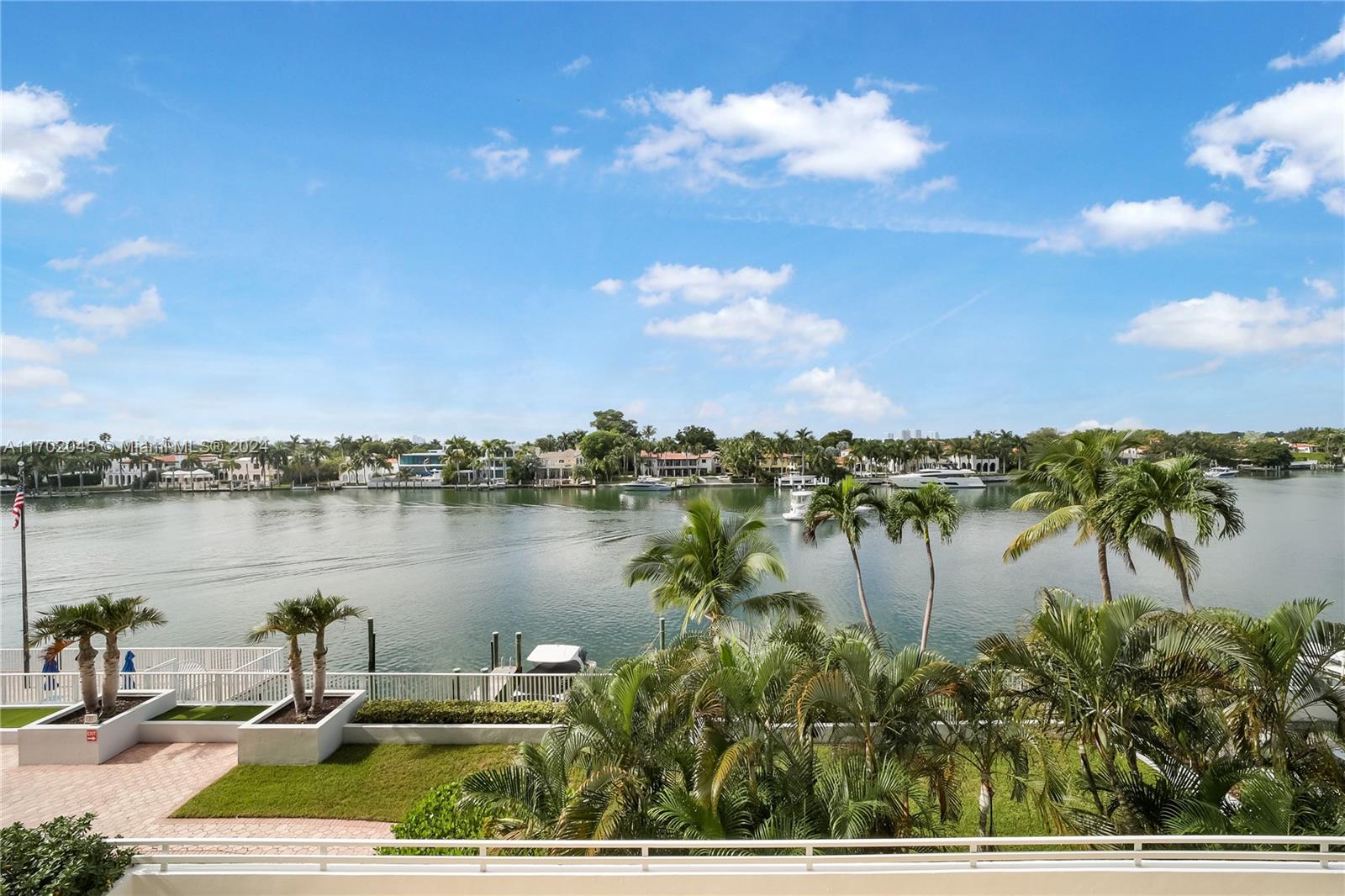 a view of a lake with outdoor space