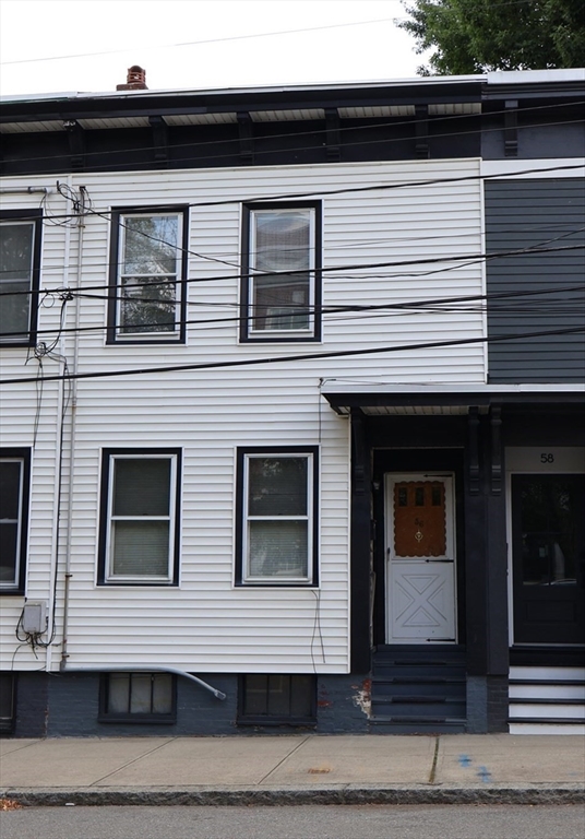 a front view of a house