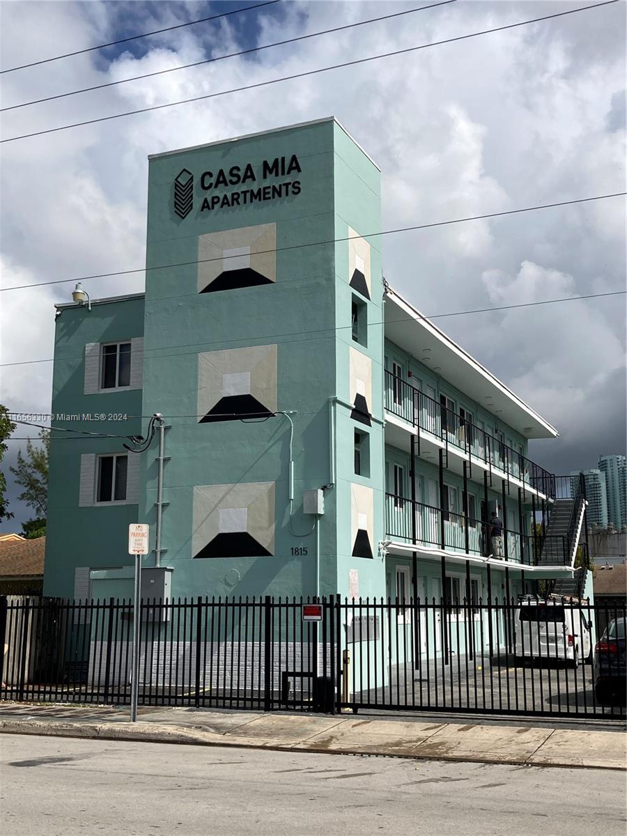 a front view of a house with a balcony