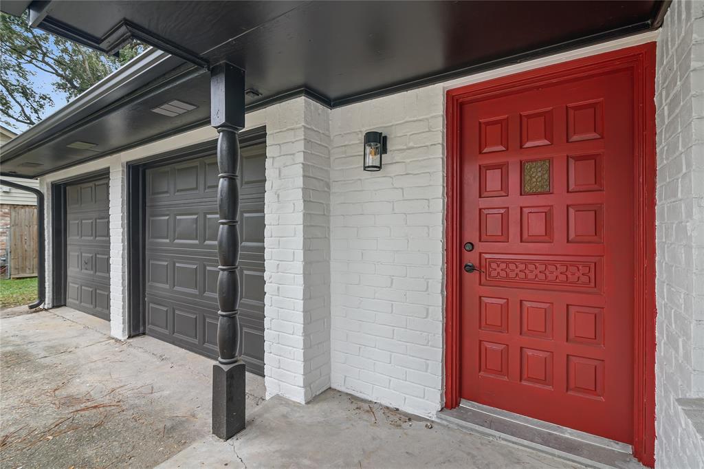 a view of front door