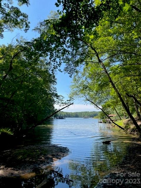 a view of lake from a yard