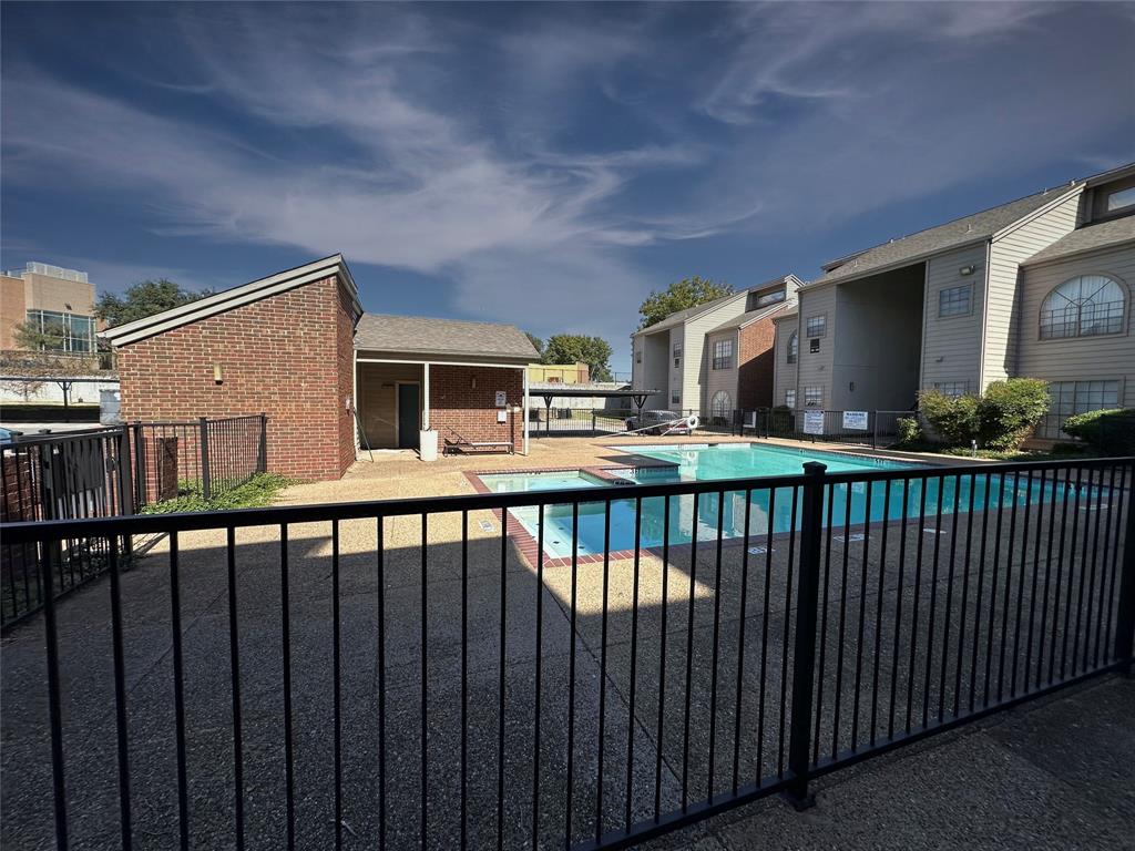 a balcony view with an outdoor seating