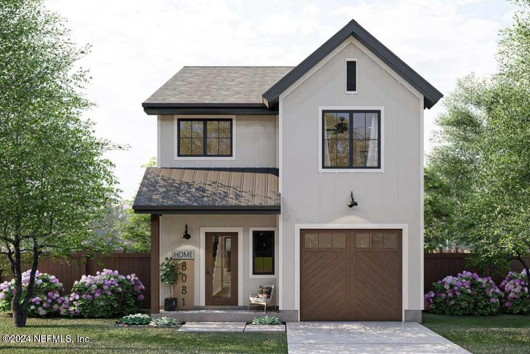 a view of front a house with a yard