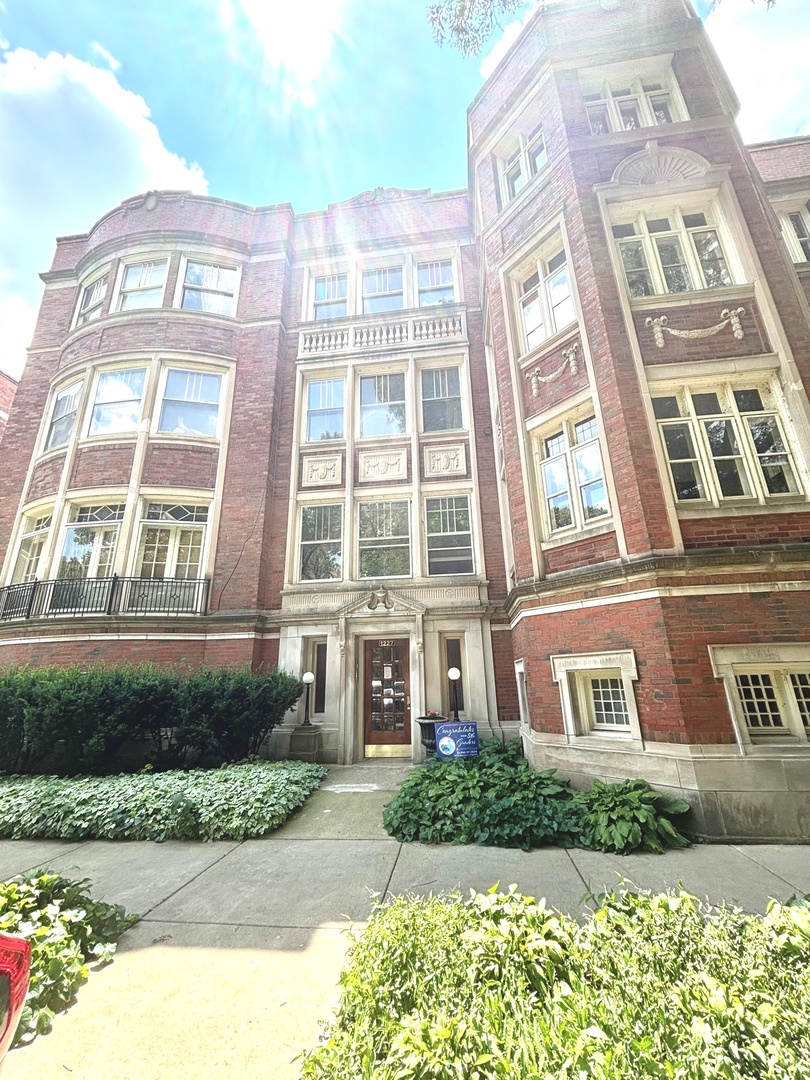 a front view of a residential apartment building