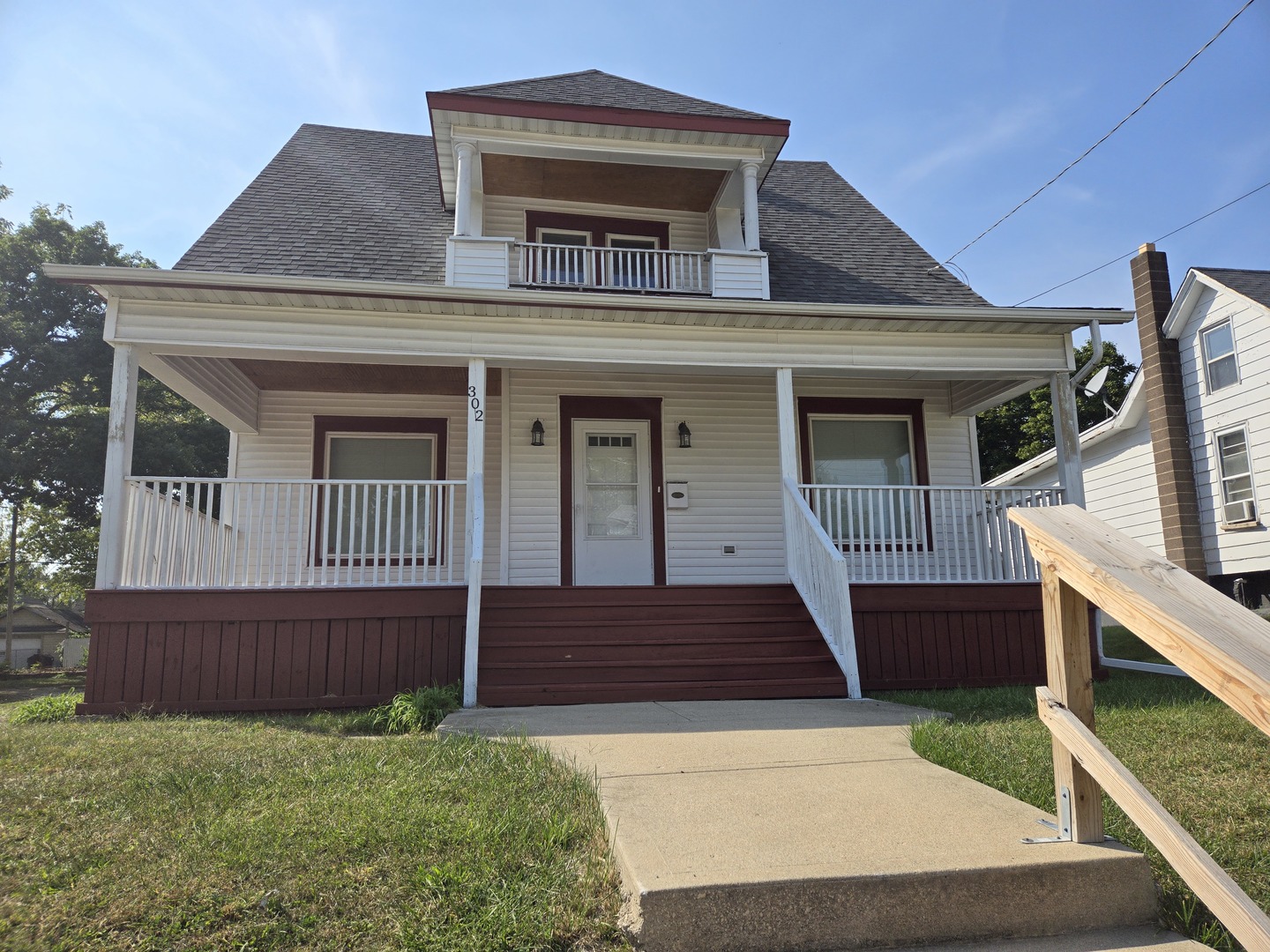 a view of front door of house