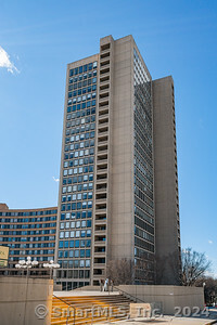 a front view of a building