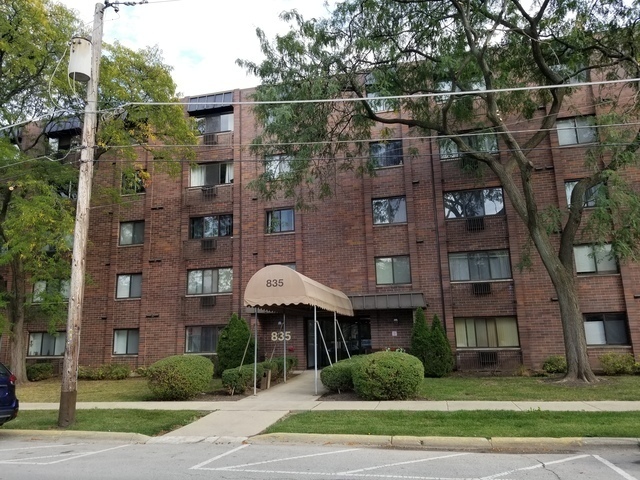 a front view of a building