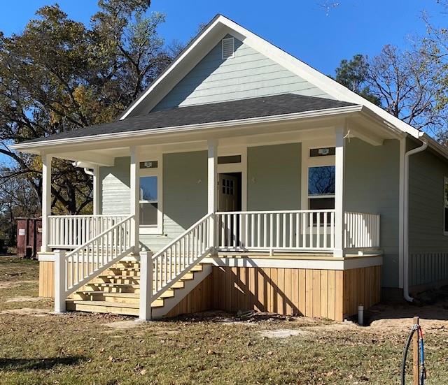 a front view of a house