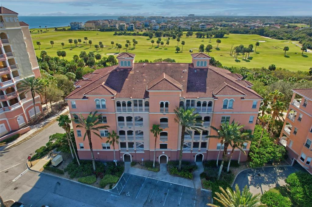 an aerial view of multiple houses