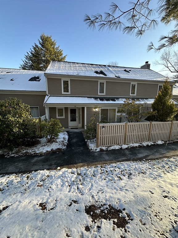 a front view of a house