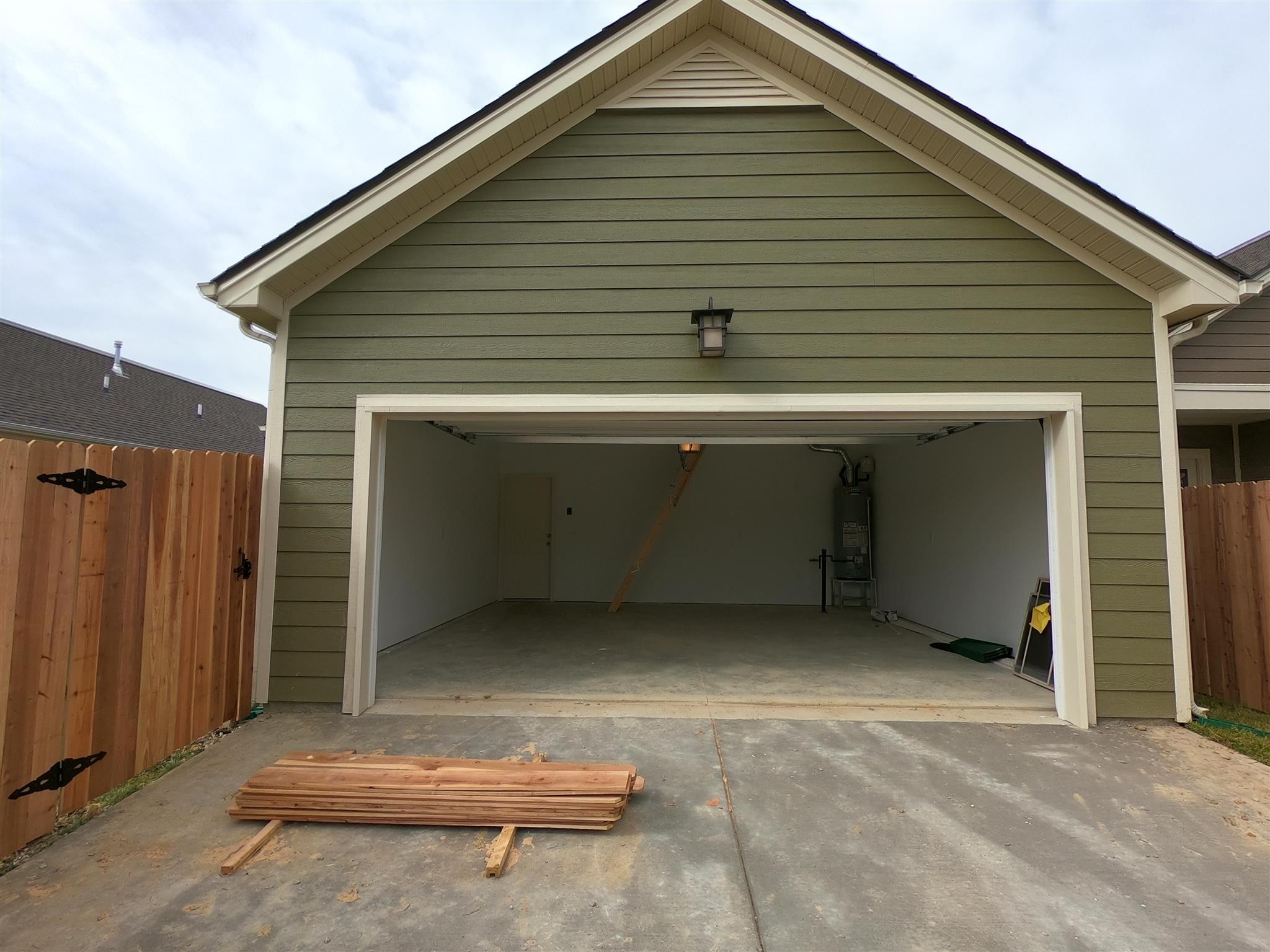 a backyard of a house