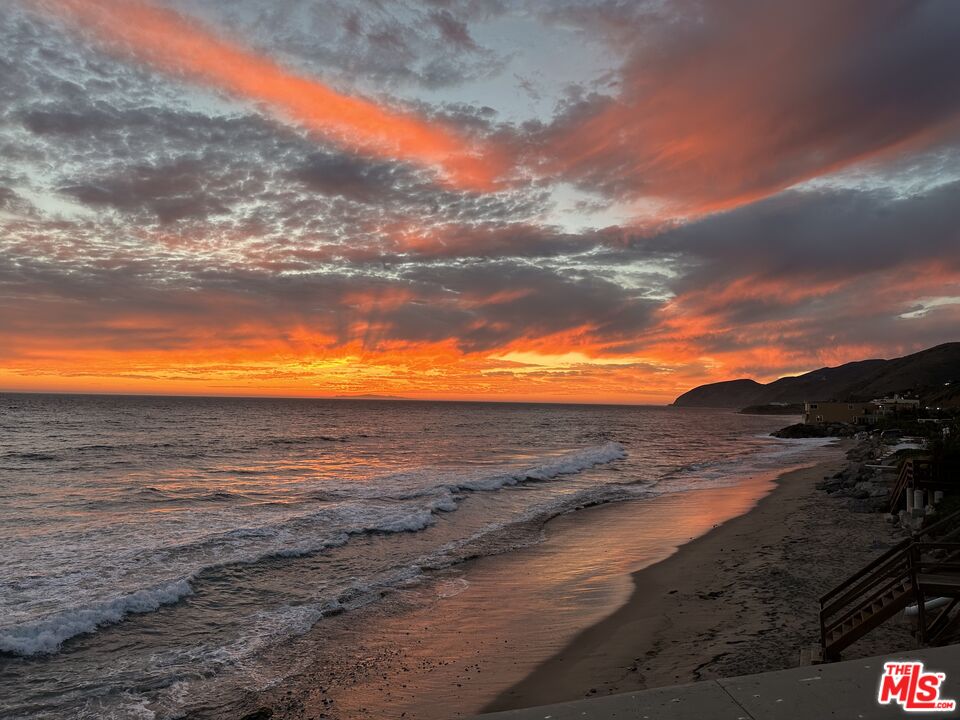 a view of beach and ocean