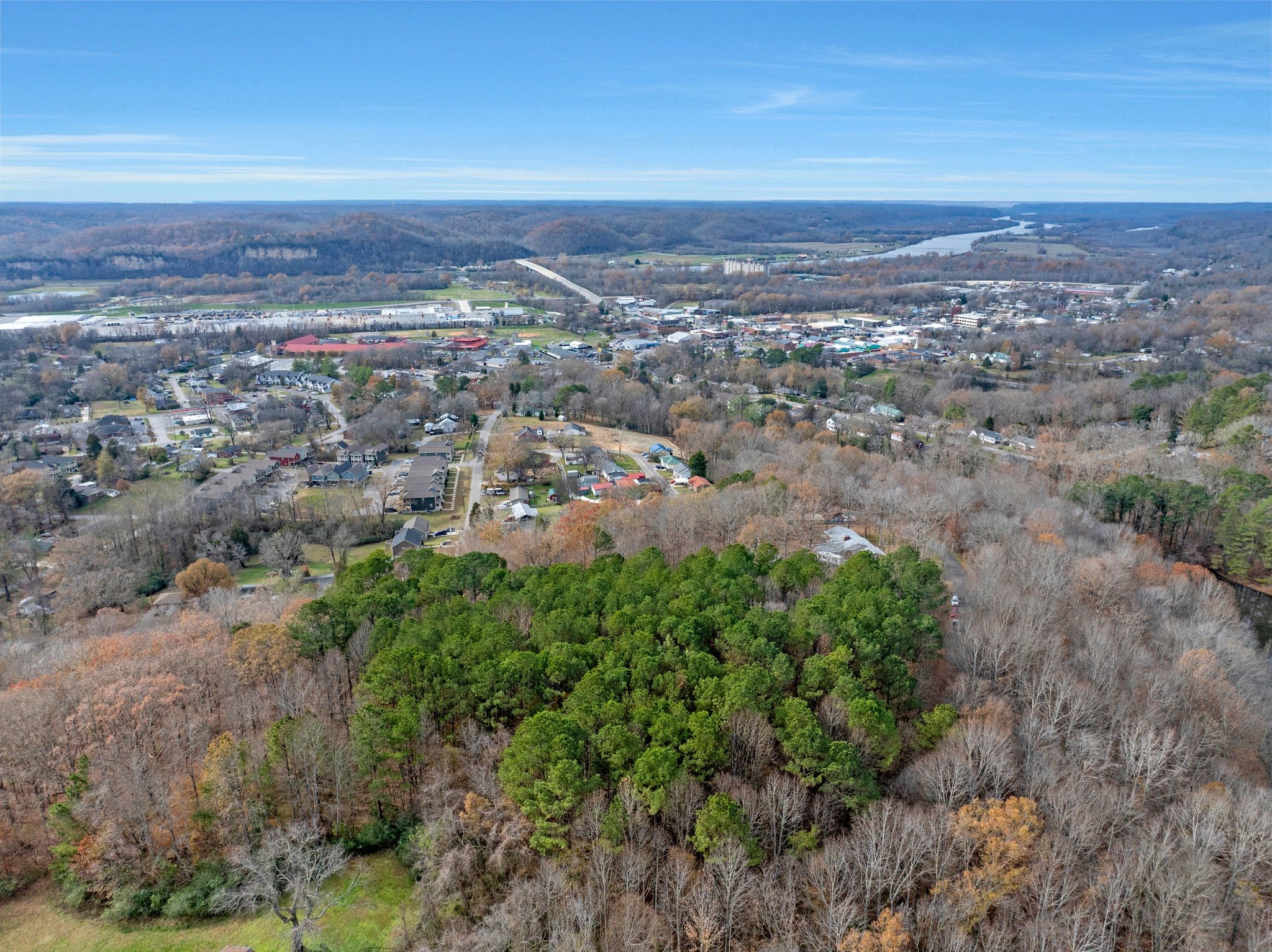 Views of Ashland City and the Cumberland River from the property.