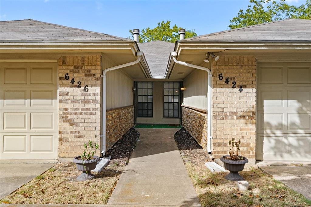 a front view of a house