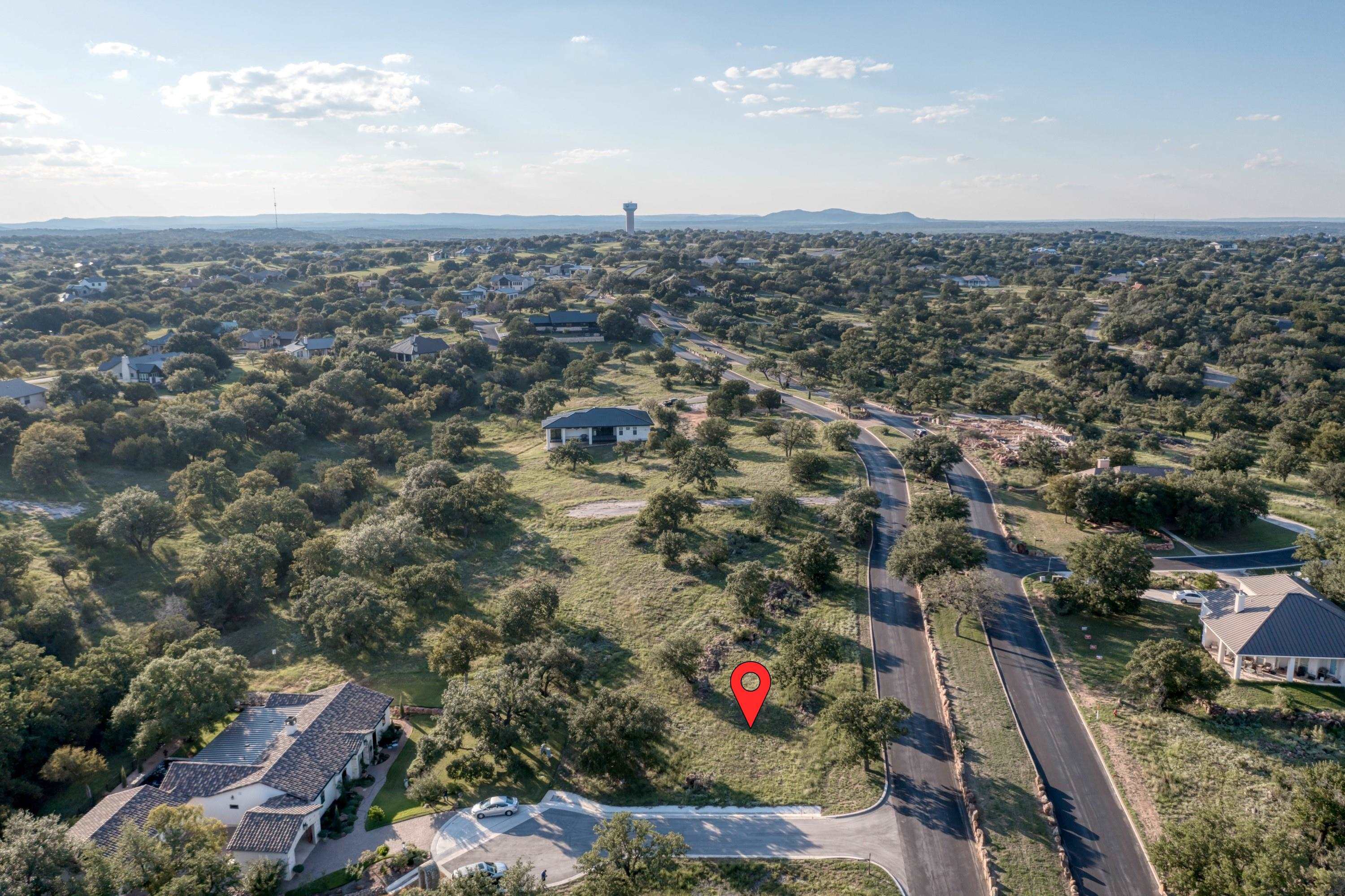 an aerial view of residential building and city view