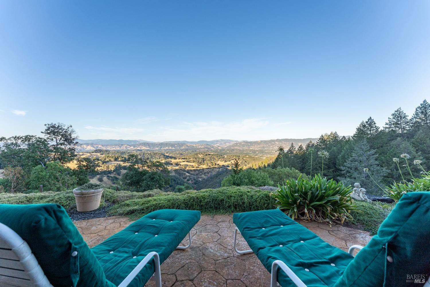 a view of an outdoor space with seating